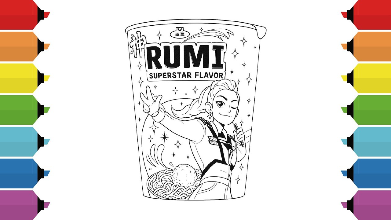 Coloring Rumi Ramen from K-Pop Demon Hunters | NCS Music - YouTube