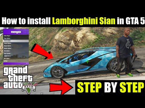 How to install Lamborghini Sian in GTA 5 with Sound | GTA  5 Lamborghini Sian install