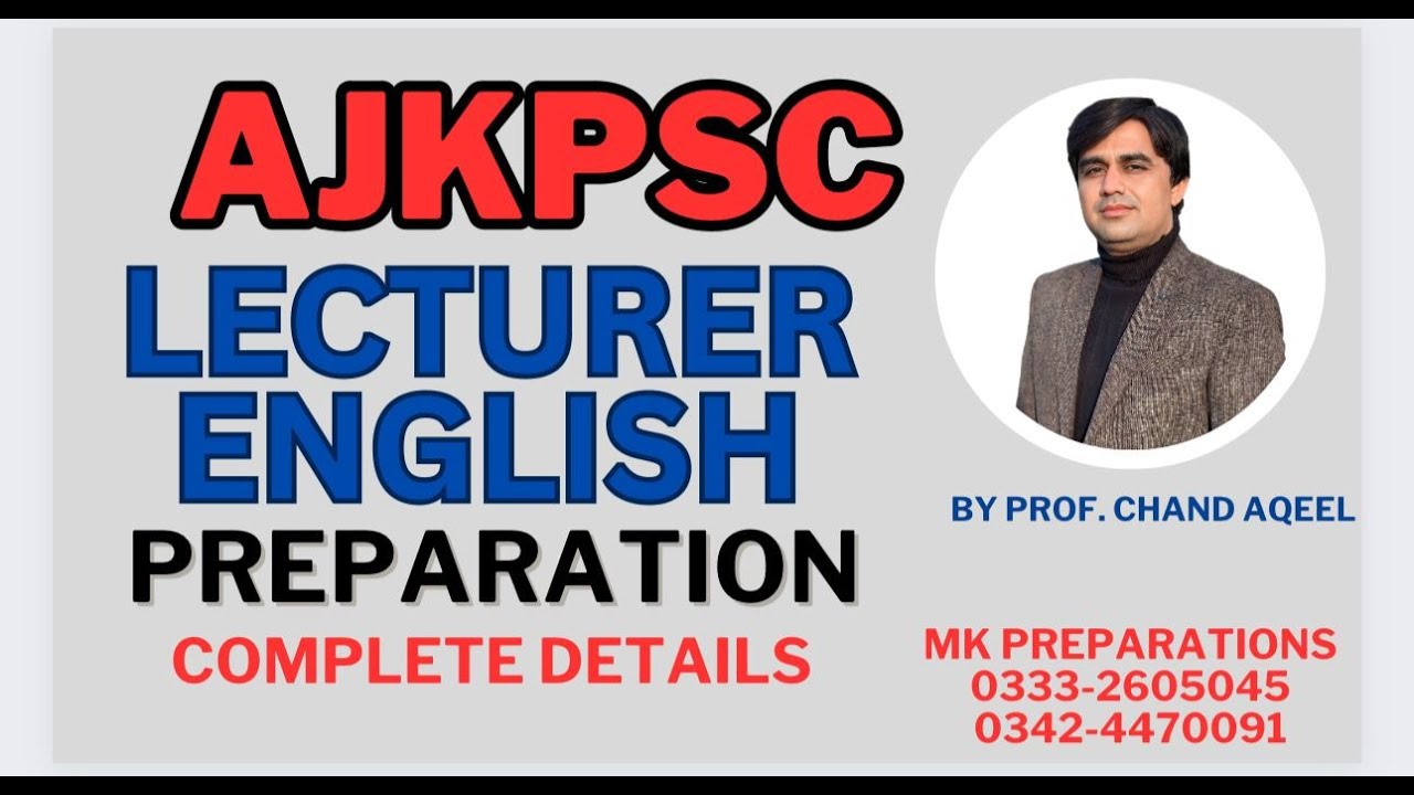 AJKPSC Lecturer English Preparation | AJKPSC Lecturer English Syllabus ...