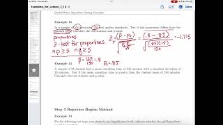 7.1 Hypothesis Testing Step 2 Examples 11 - 13