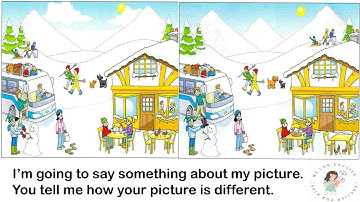 LUYỆN NÓI FLYERS- TÌM ĐIỂM KHÁC NHAU GIỮA 2 BỨC TRANH| SPEAKING FLYERS 9- FIND THE DIFFERENCES