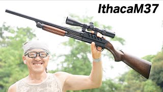 K.T.W. ITHACA イサカ M37 FEATHERLIGHT エアガン イサカM37 フェザーライト・フルメタルモデル - ktw-airsoftgun