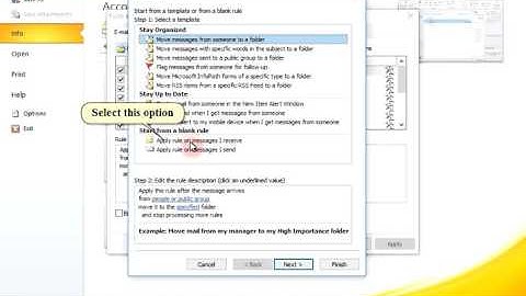 How to Set Automatic Reply in MS Outlook 2010