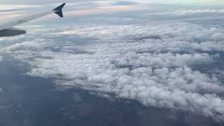 Delta DL 1444 is Over clouds to IAD airport/Washington Dulles International Airport on March 4, 2025