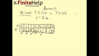 Bernoulli Trial - Multi Scenario - Finite Math