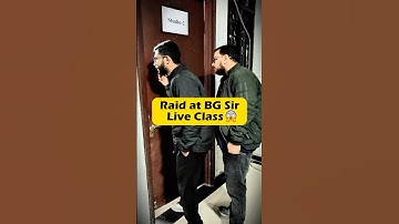 Raid on BG Sir JUNOON Live Class 🚨 Shocking Reaction 😱 | IIT Motivation #shorts #esaral #iit #jee