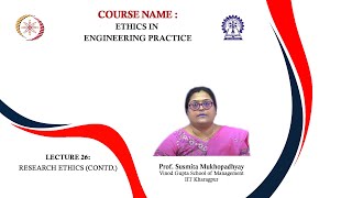 Lecture 26 : Research Ethics (Contd.)