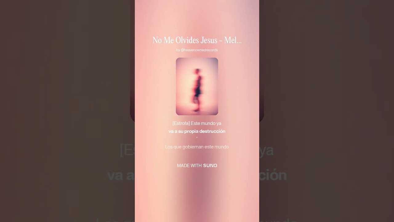 Mi Alma Llora / No Me Olvides Jesus - Melo-D Version Alt-Rock 