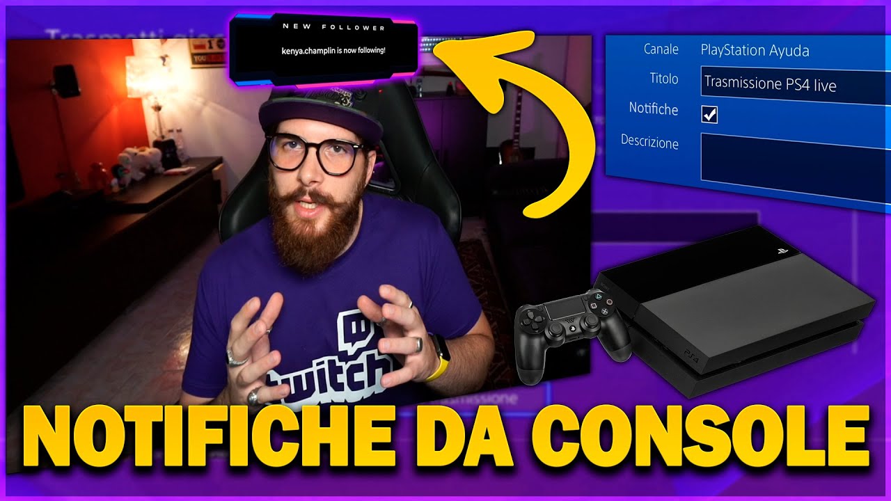 Come inserire notifiche in LIVE da CONSOLE - senza OBS [PS4 - XBOX] |  TUTORIAL [ITA] - YouTube