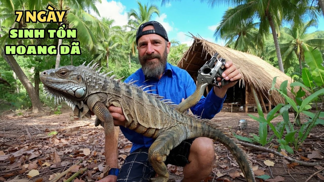 7 Ngày Sinh Tồn Một Mình Trên Đảo Hoang - Bẫy Kỳ Nhông Khổng Lồ