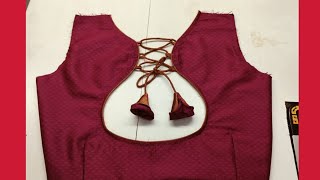 Simple And Stylish Silk Saree Blouse Designcutting And Sching Blouse Design