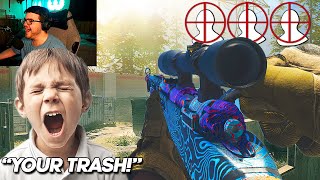 9 year old TRASH TALKER gets DESTROYED in a 1v1 (Call of Duty Modern Warfare)