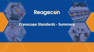 Cryoscope Standards - Freezing Point Measurement and Standards