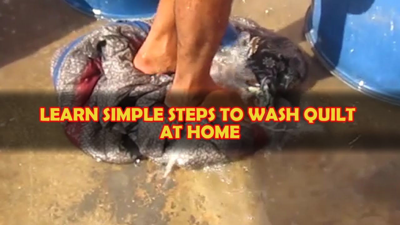 QUILT How To Wash At Home In Hindi Using Industrial Vinegar Radhe Radhe Drycleaners YouTube