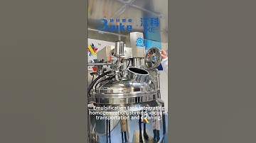 Mirror polishing emulsification tank mixing tank, vacuum heating homogenization cleaning functions
