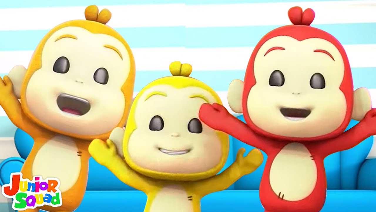 Five Little Monkeys + More Kids Nursery Rhymes And Cartoon Sing Along ...