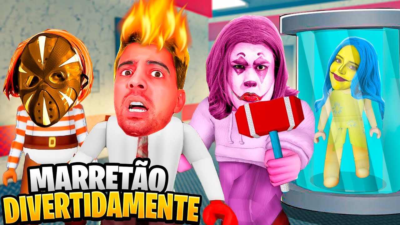 VIRAMOS DIVERTIDAMENTE 2 NO MARRETÃO!! DEU MUITO RUIM!! (MARRETÃO ROBLOX)