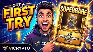 MY FIRST PACK?! I Pulled a SuperRare on Attempt #1! 💎 (ViCrypto)