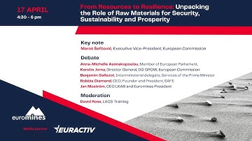 Resources to Resilience: The Role of Raw Materials for Security, Sustainability & Prosperity