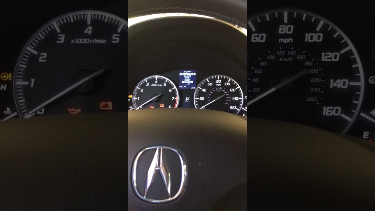How To Reset Oil Life On Acura RDX YouTube