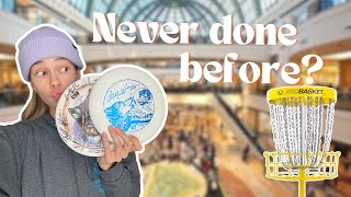 Playing Disc Golf in a Shopping Mall
