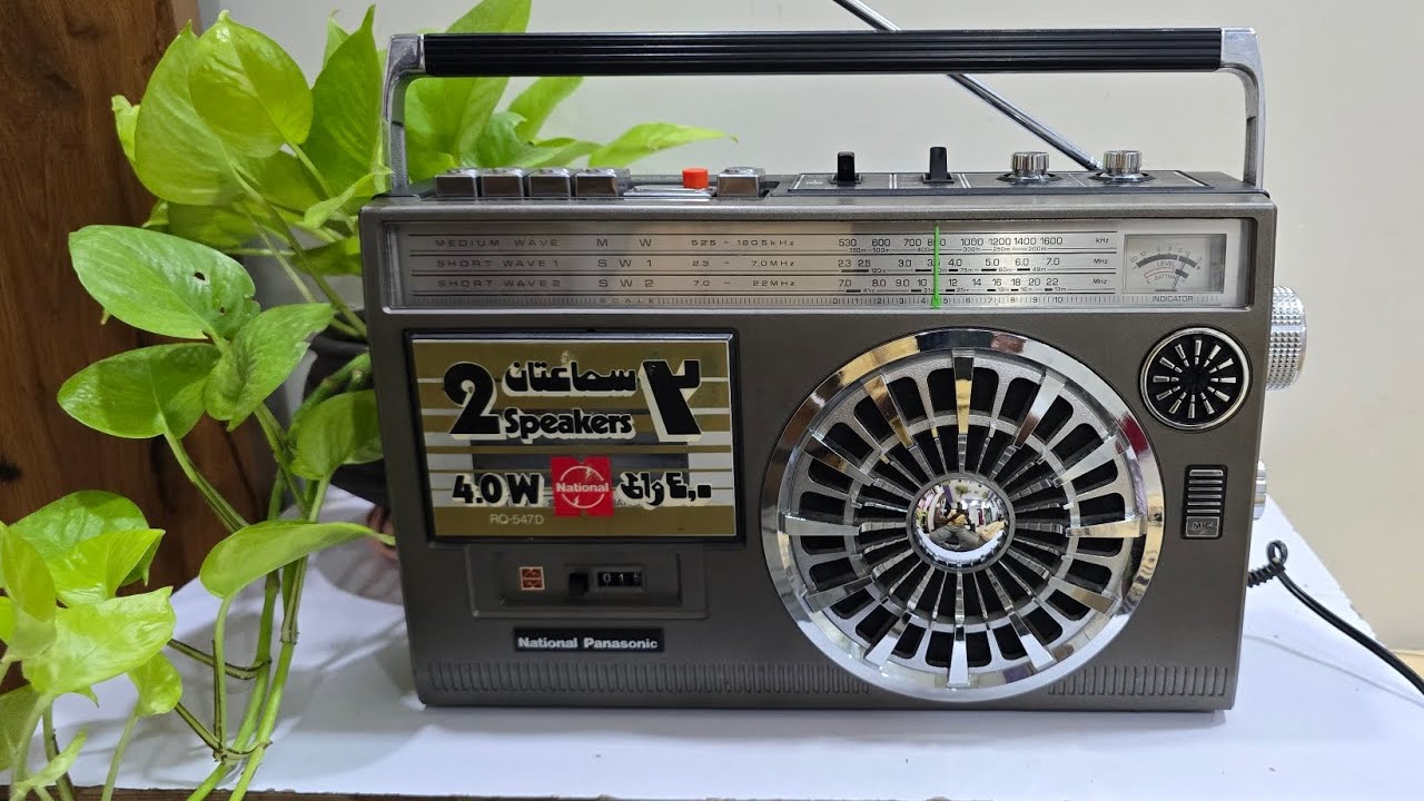 National Panasonic RQ-547D. MW/Sw1/Sw2/ Radio Cassette Recorder 2