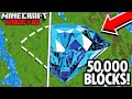 I Built the World&#39;s Largest Diamond in Minecraft Hardcore