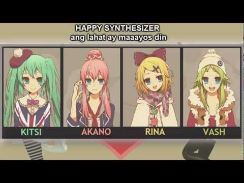 【4人合唱】 Happy Synthesizer Tagalog Fandub