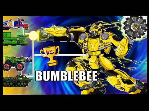 Видео: Transformers Tank: Robot Bumblebee, Container, Monster Truck- Мультики про танки| Arena Tank Cartoon