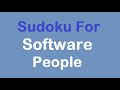 Sudoku Primer 335 - Sudoku For Software People (geeks, nerds)