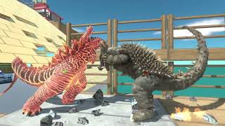 New Godzilla 2014 vs Space Godzilla for Rexy - Animal Revolt Battle Simulator