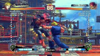 SSF4 AE 2012: Playerjun52 (Ken) vs Nagao (Evil Ryu) - Xbox Live Ranked Match