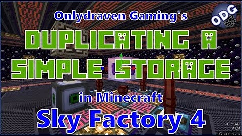 Minecraft - Sky Factory 4 - How to Get Access to Compact Simple Storage In Any Realm Using a Parabox
