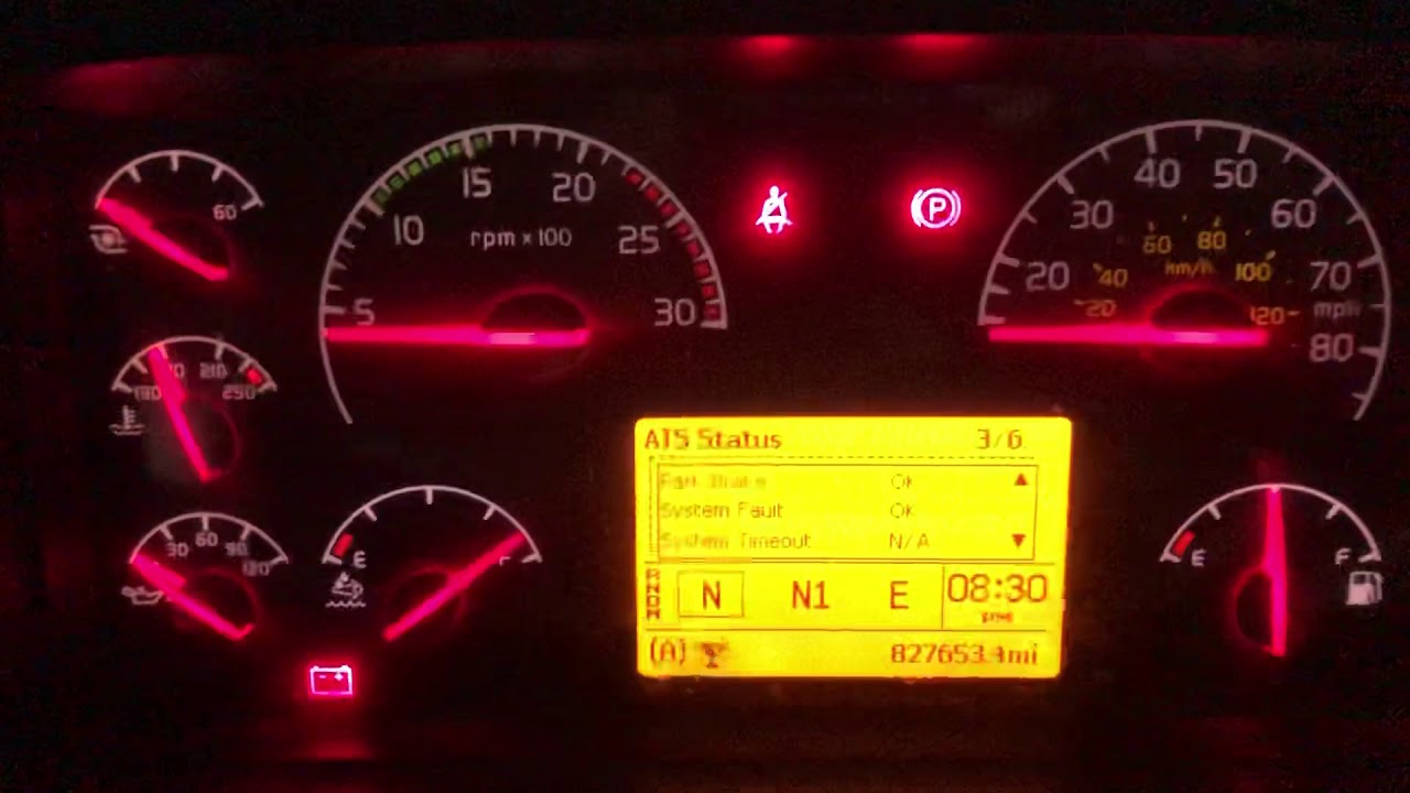 Volvo Truck VN series ATS status or DPF menu short explanation. YouTube