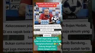 Pesan Tegas Dari Coach Bojan Hodakdi Sangat Kecewa Garagara Ulah Suporter Persib Di Denda