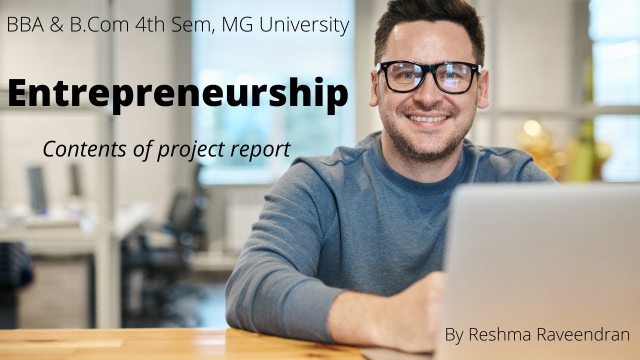 Entrepreneurship development and project management, BCom 4th sem - YouTube