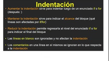 Indentación en Python