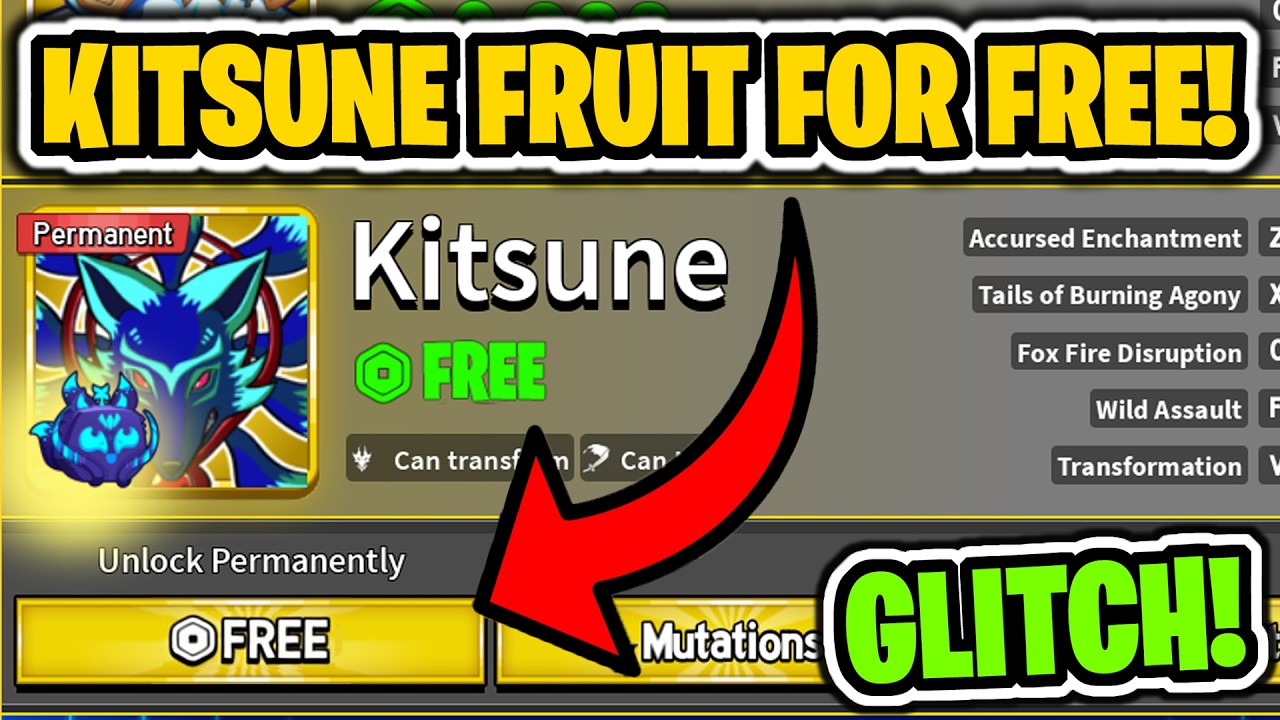 HOW TO GET PERMANENT KITSUNE FRUIT FOR FREE! (BLOX FRUITS) - YouTube