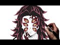 How To Draw Kokushibo (Upper 1) | Step By Step | Demon Slayer S3
