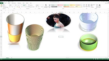 How to Create 3D Design in Excel Worksheet, How to make 3D Shapes in Excel worksheet