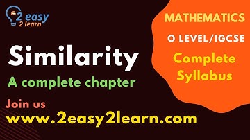 Similarity | O Level Maths 4024 | IGCSE Maths 0580