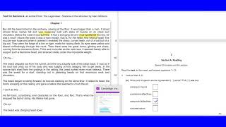 2022 stage 8 P2- english progression test-E/S8/02-Q&A-insert-explained-FICTION-The Legendeer-SHADOW
