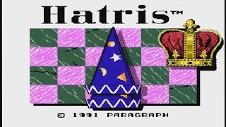 Hatris (NES) - gameplay -