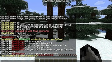 Minecraft tutorial: Groupmanager