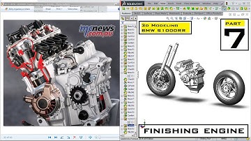 3D Modeling BMW S 1000 RR using Solidworks - Part 7 [ Engine - Step 3 ]