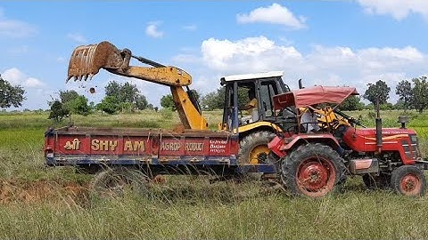 Mahindra yuvo 415 di fully loaded by jcb 3dx || Jcb and tractor video || All about Tractors and Jcb