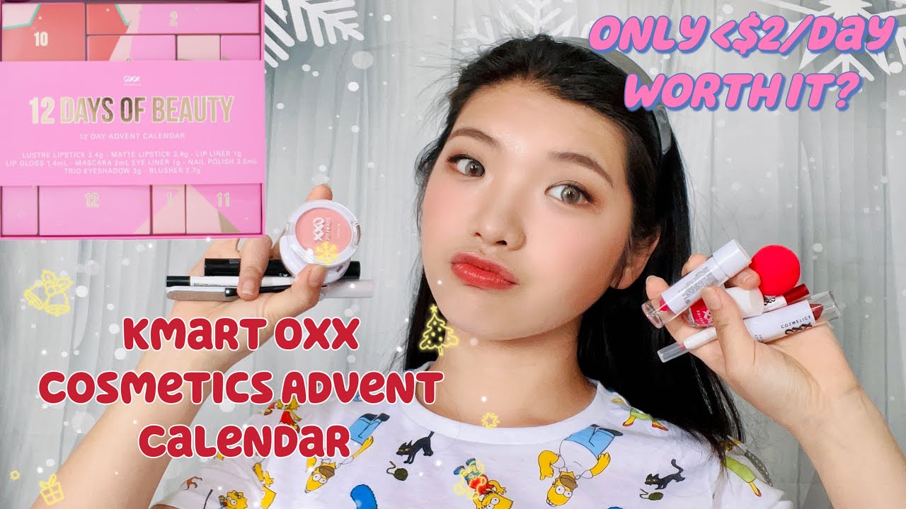 Affordable Christmas Gift Idea? 2022 KMART OXX Cosmetics 12 Days Advent