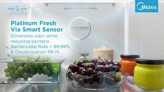 Midea 14.4 cu. ft. Multi Door Inverter Refrigerator