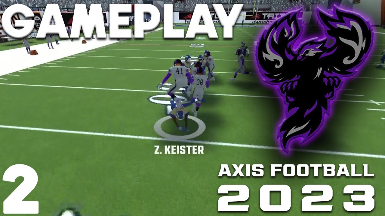 GAMEPLAY ON Axis Football 2023 Franchise Mode (ep2) YouTube