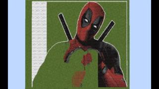 Minecraft Pixel Art Timelapse - Deadpool REUPLOAD